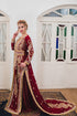Maroon long sleeve arabic wedding kaftan
