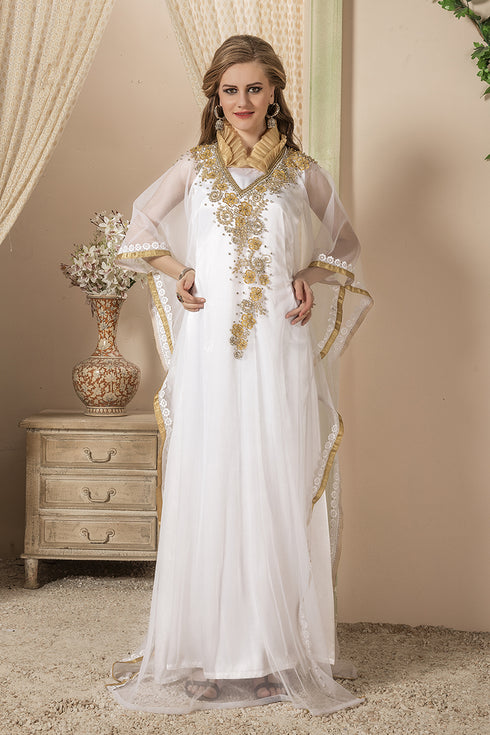 White designerkaftan