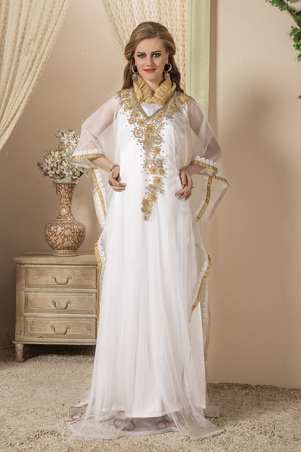 White designerkaftan