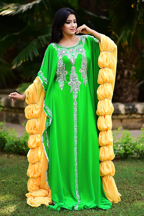 Partywear designer arabic kaftan