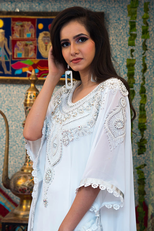 White trendy Designer Kaftan