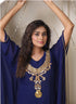Dark blue color desingner party wear caftan