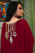 Maroon georgette israeli kaftan