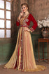 Maroon and beige designer kaftan