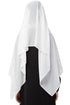 White Embroidered Georgette Hijab
