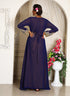 Dark blue israeli takchita party wear kaftan moroccan caftan women