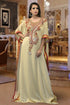Dubai ladies embroidery evening dress kaftan biskit