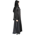Black plain art silk abaya