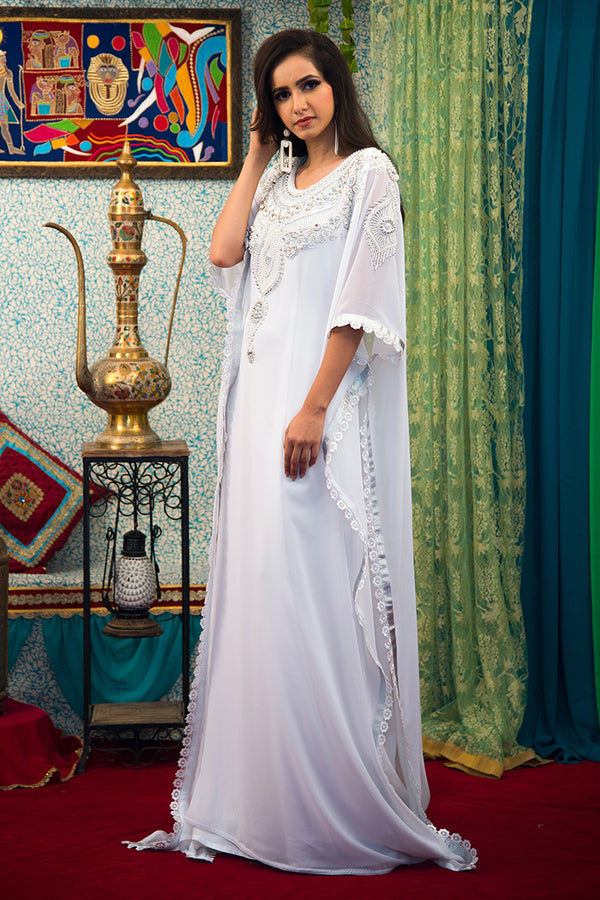 White trendy Designer Kaftan