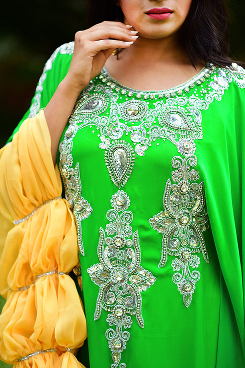 Partywear designer arabic kaftan