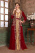 Maroon and beige designer kaftan