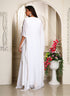 White islamic designer kaftan for women arabic wedding dresses