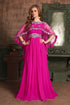 Pink georgette kaftan