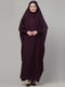 Wine head to toe free size jilbab abaya