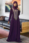 Violet modest maxi dress abaya