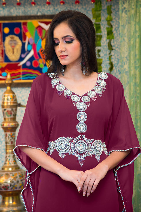 Violet israeli kaftan