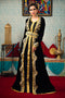 Black morrocon designer kaftan