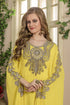 Yellow designer kaftan