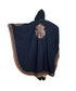 Blue plain crepe abaya