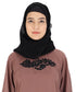Beige embroidered nida abaya