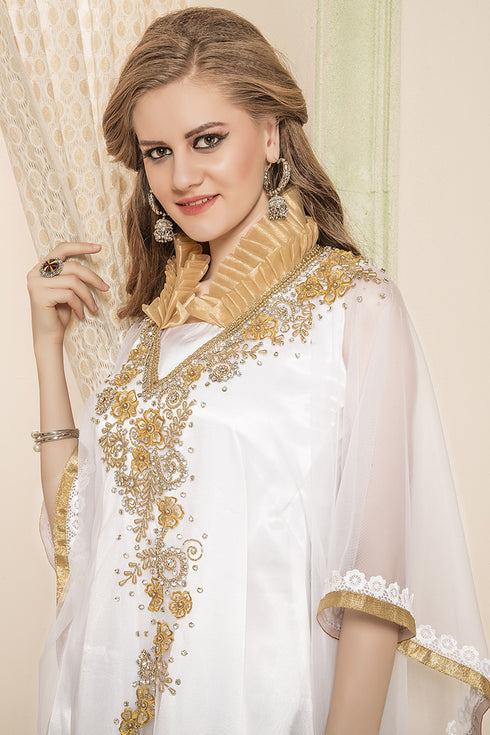 White designerkaftan