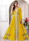 Arabic yellow wedding designer moroccan kaftan