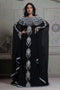 Fancy black georgette islamic wedding kaftan