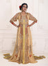 Beige Georgette Sequin and Stonework Kaftan