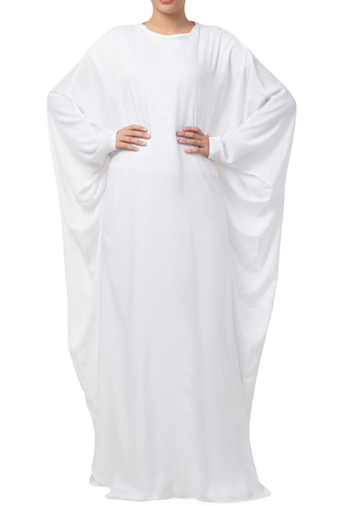 White stylish white kaftan in firdaus fabric
