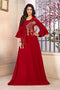 Maroon designer abaya