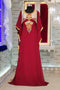 Maroon designer islamic takchita embroidery kaftan