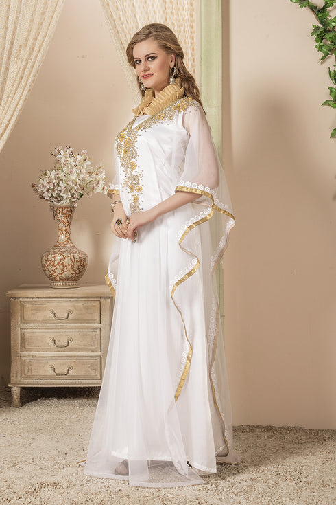 White designerkaftan