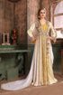 Yellow and white african kaftan