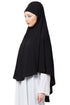 Black Plain Jersey Hijab