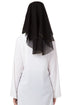 Black Plain Georgette Hijab
