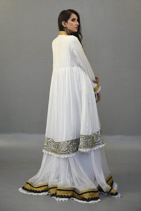 White Designer maxi Dress