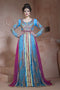 Multicolour Crepe Stone Work Kaftan Dress