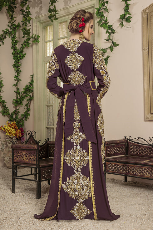Brown moroccan style kaftan