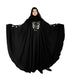 Black embroidered art silk abaya
