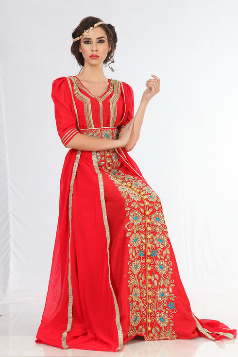 Attractive jacket style moroccan wedding caftan