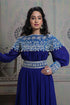 Tantalizing blue maxi full sleeve kaftan