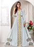 Arabic white wedding designer moroccan kaftan