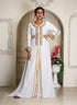 Light grey takchita evening party wear dubai kaftan for women