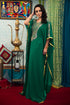 Sea green georgette kaftan