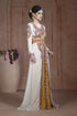 Off White Moroccan Party Wear Kaftan