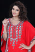 Red designer dubai kaftan