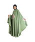 Green embroidered chiffon abaya