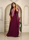 Violet designer islamic takchita kaftan embroidery casual kaftan