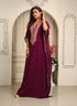 Violet designer islamic takchita kaftan embroidery casual kaftan