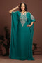 Bottle green designer arabic kaftan
